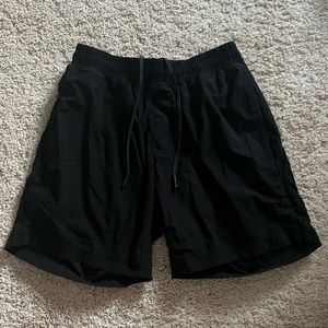 Rhone Mako Black 7 inch unlined athletic gym shorts size small. Great condition!
